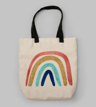 Rainbow tote design