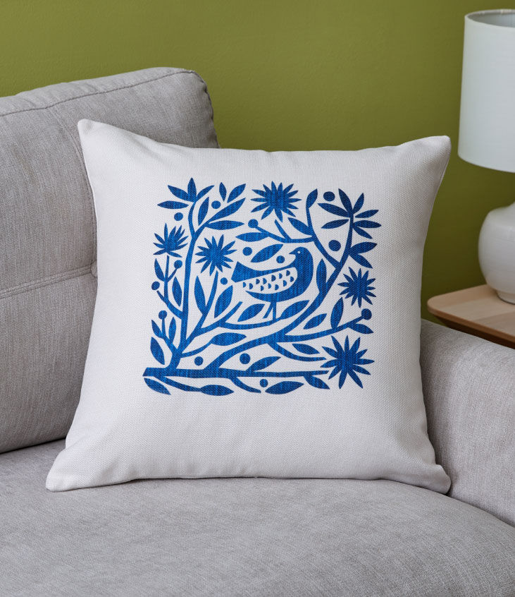 Bird and Branch Pillow